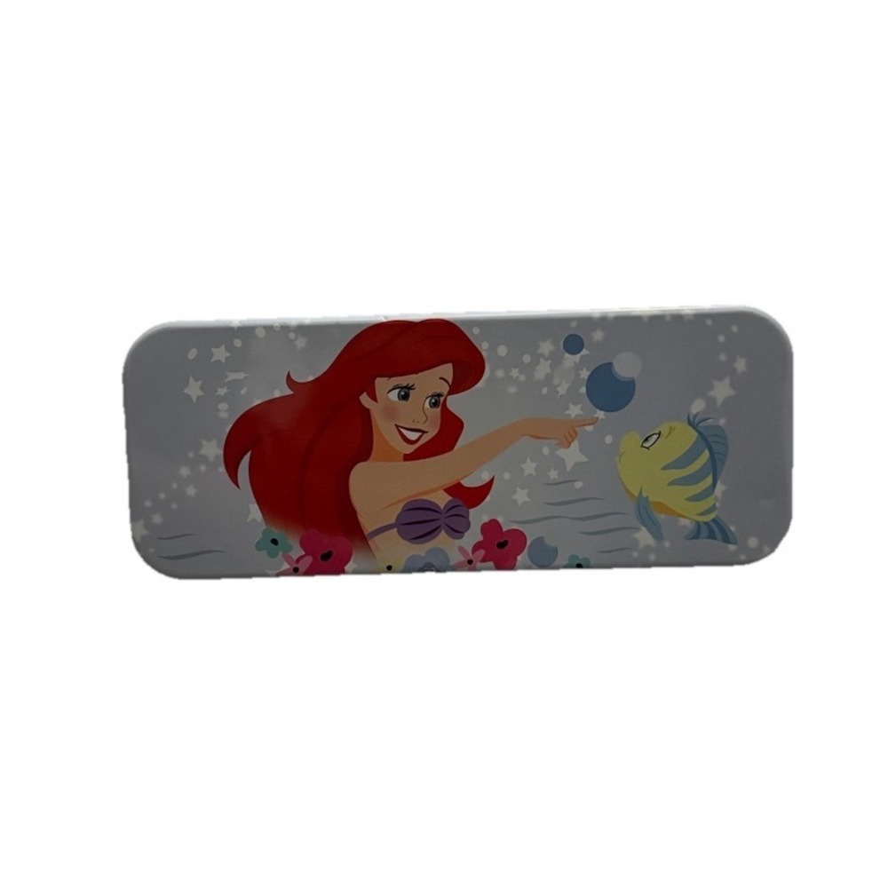 Disney Ariel Storage Tin Metal Pencil Box School Supplies The Little Mermaid